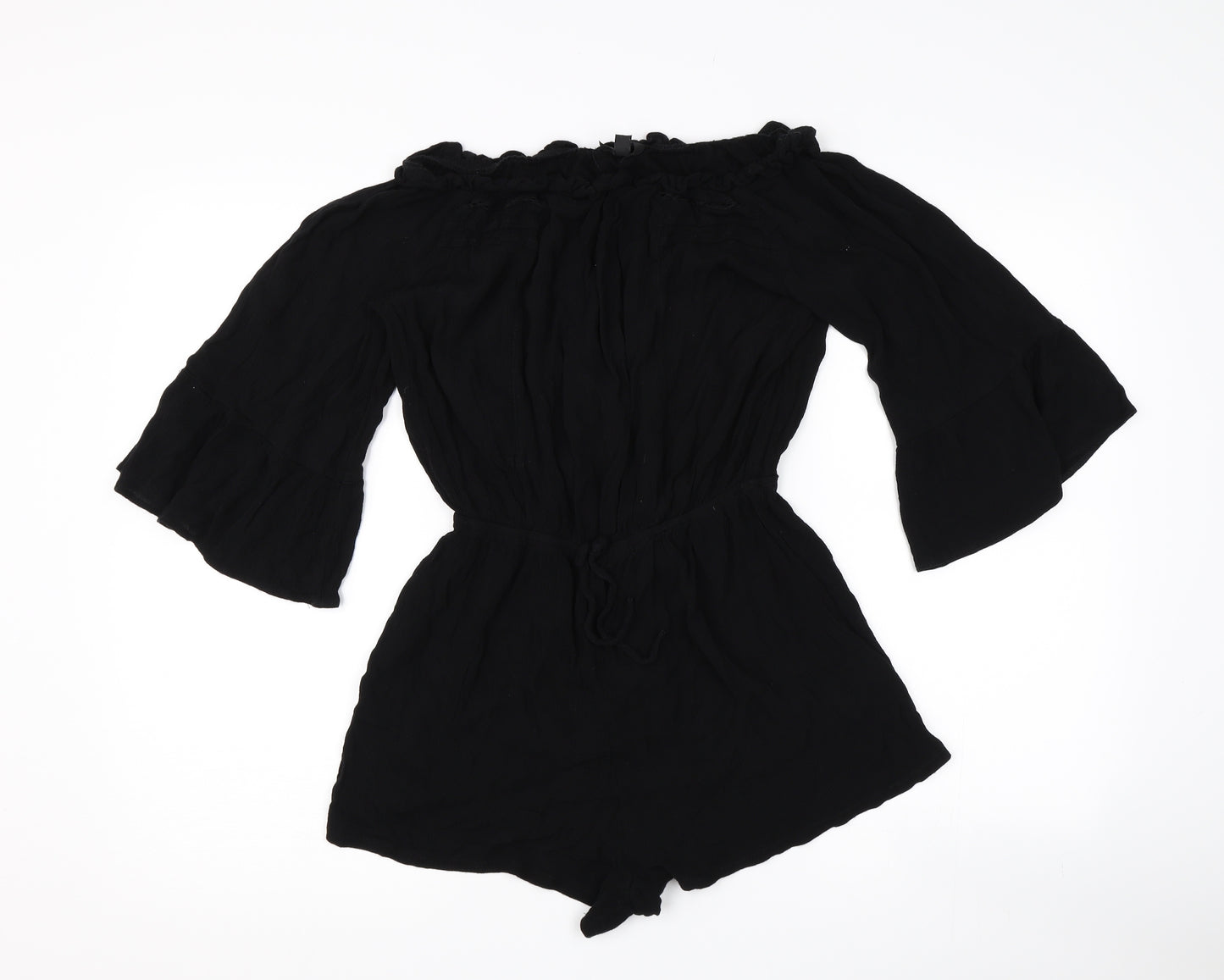 Topshop Womens Black   Playsuit One-Piece Size 10