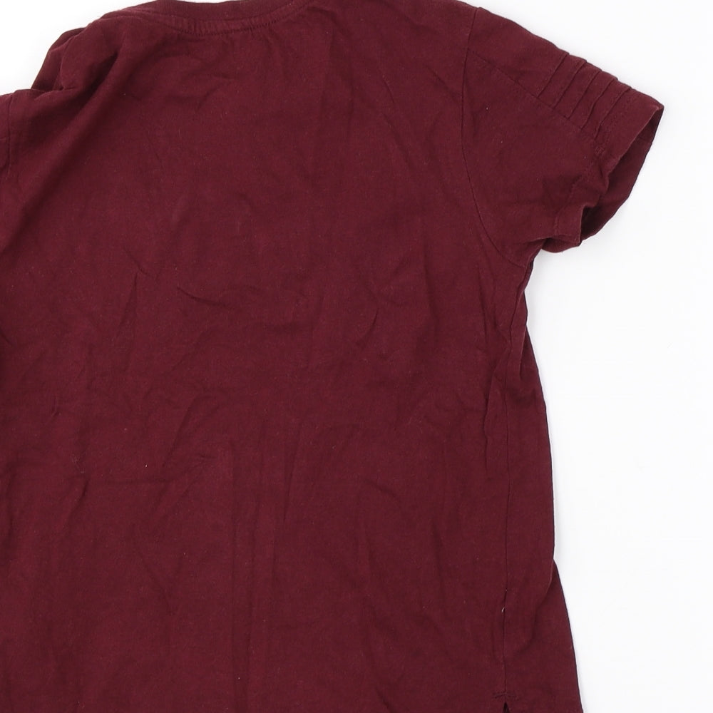 Primark Boys Purple   Basic T-Shirt Size 6-7 Years  - YEAH