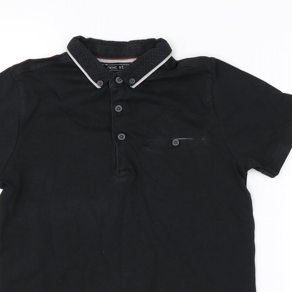 NEXT Boys Black   Basic Polo Size 8 Years