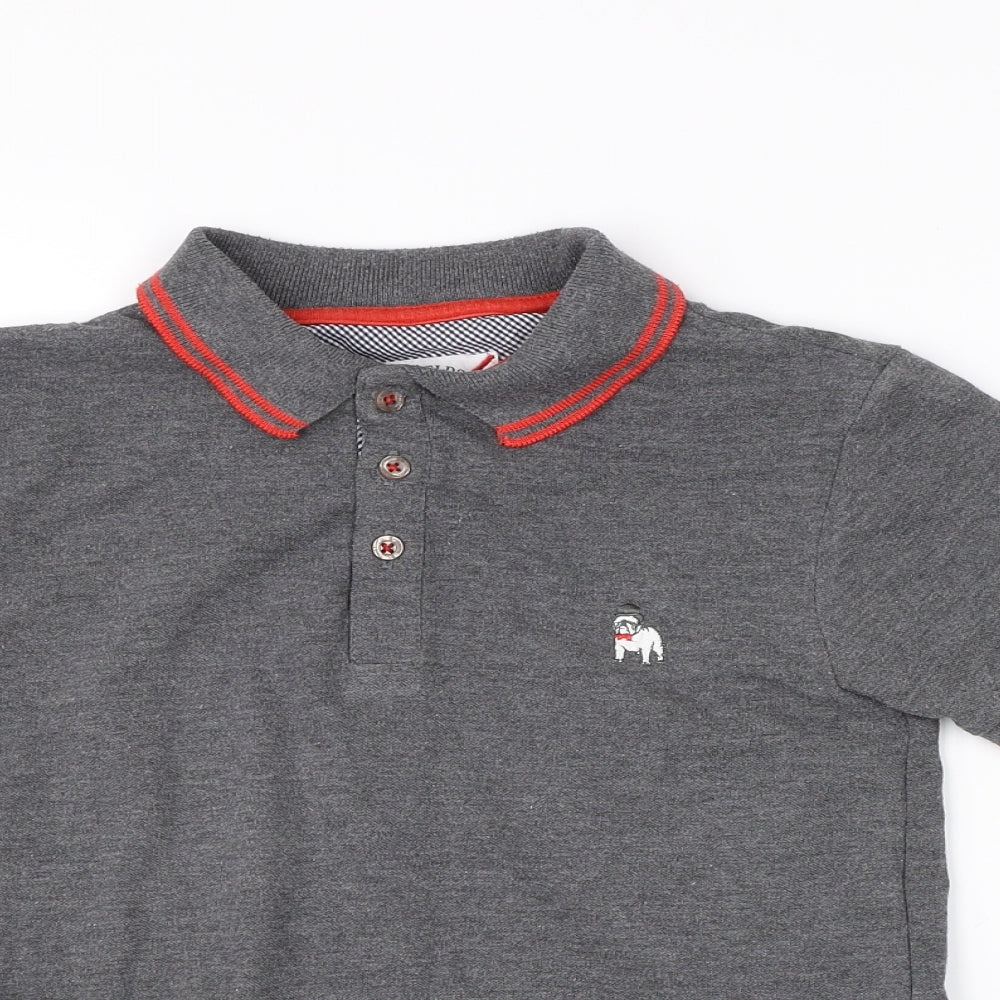 The Spitalfields Shirt Boys Grey   Basic Polo Size 7-8 Years