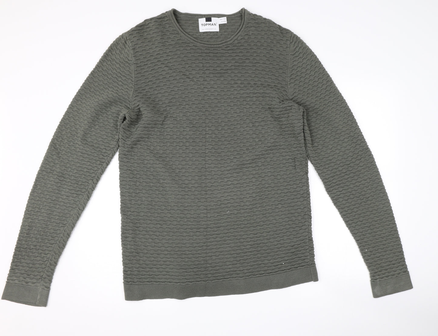 Topman Mens Grey   Pullover Jumper Size L