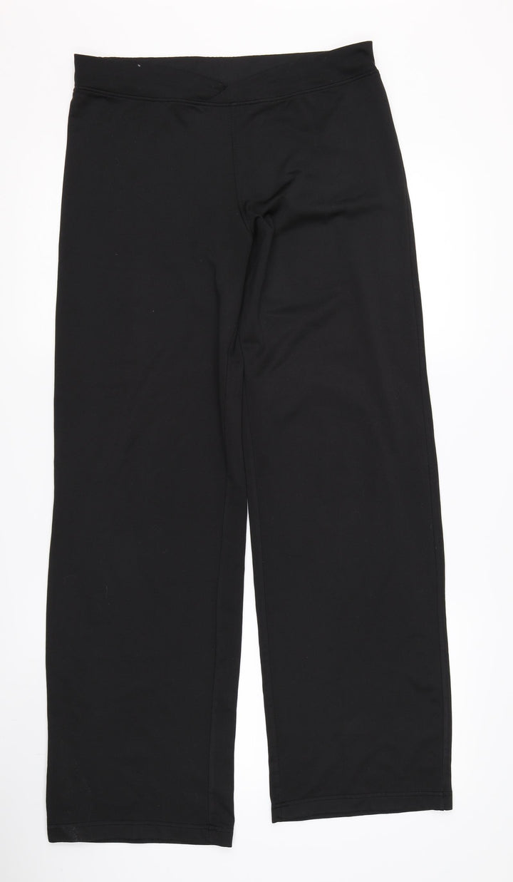 Olympus Womens Black Trousers Size 10 L30 in
