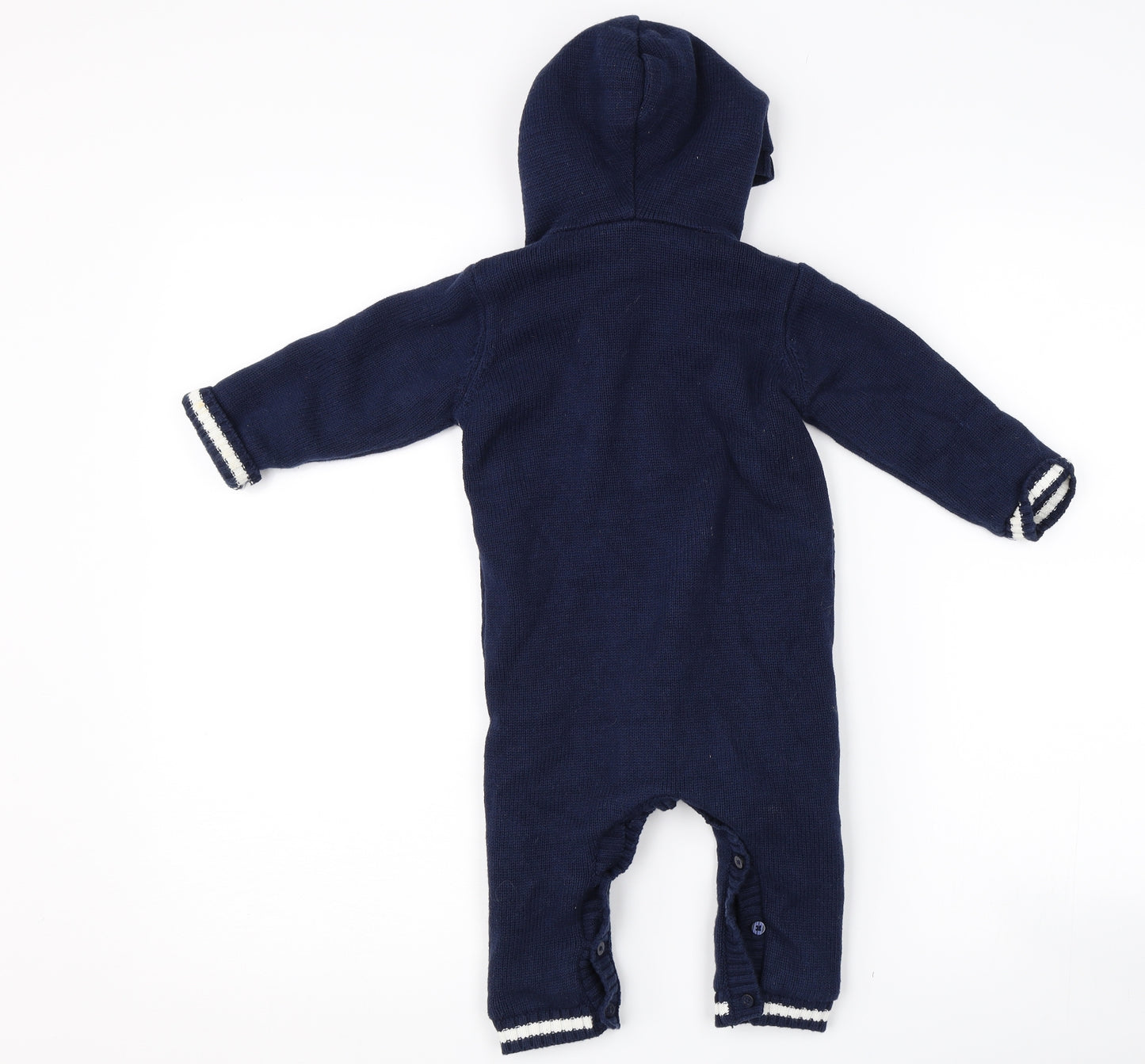 Matalan Boys Blue   Babygrow One-Piece Size 9-12 Months  - Teddy bear