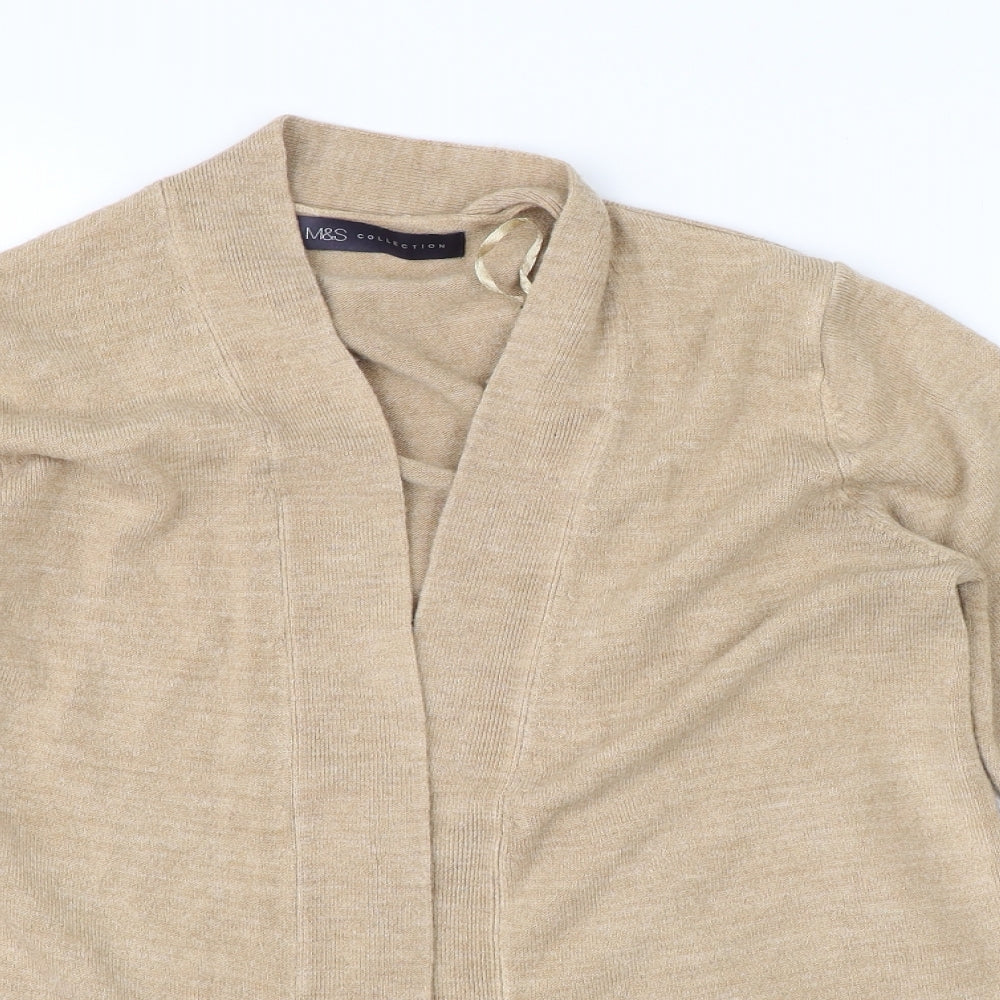 Marks and Spencer Womens Brown   Cardigan Jumper Size S