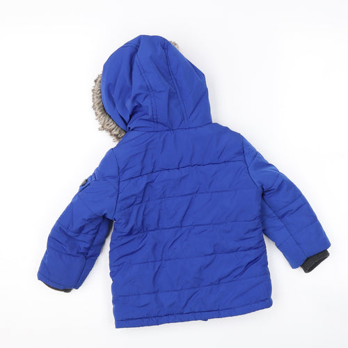 Mothercare Boys Blue   Rain Coat Coat Size 9-12 Months