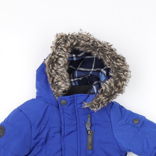 Mothercare Boys Blue   Rain Coat Coat Size 9-12 Months