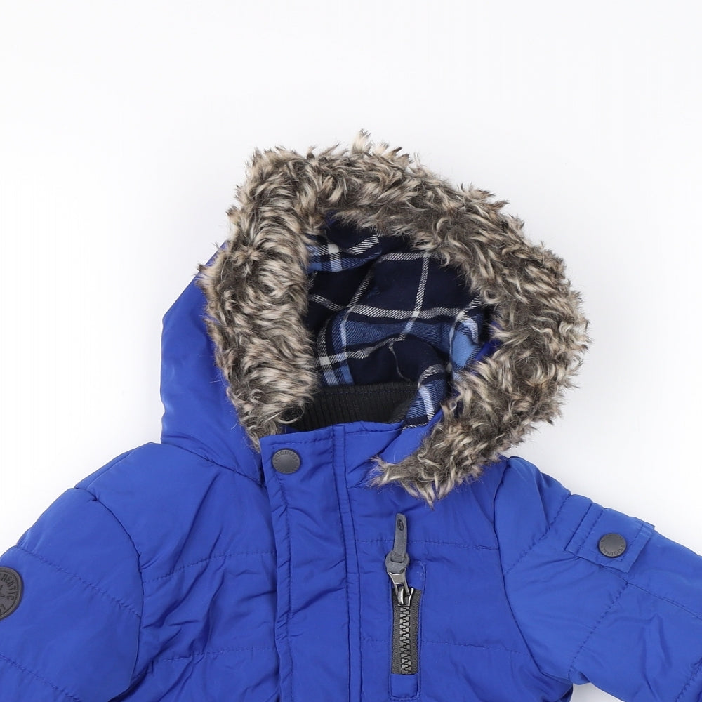 Mothercare Boys Blue   Rain Coat Coat Size 9-12 Months