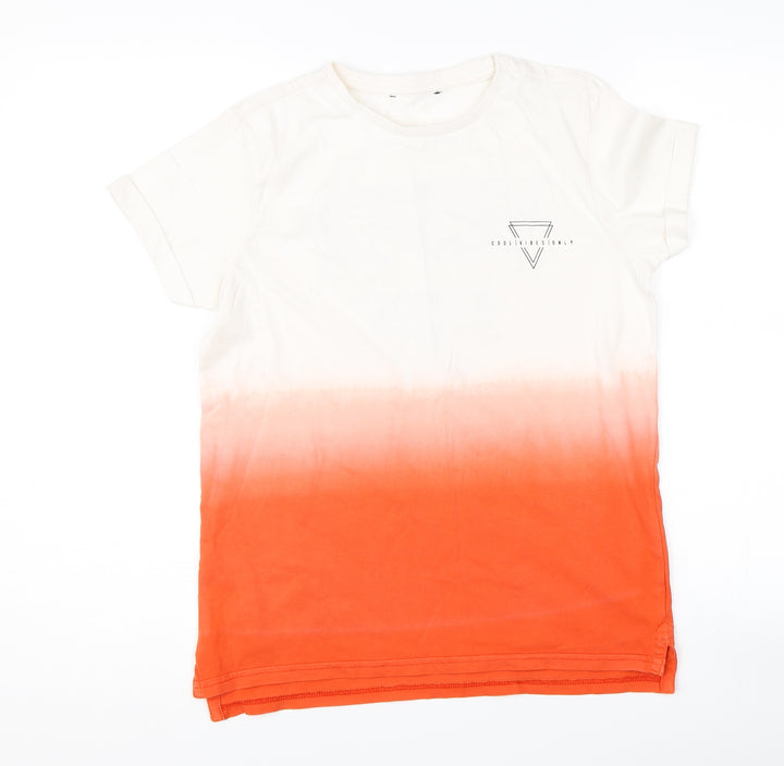 George Boys Red Basic T-Shirt Size 10-11 Years - graphic
