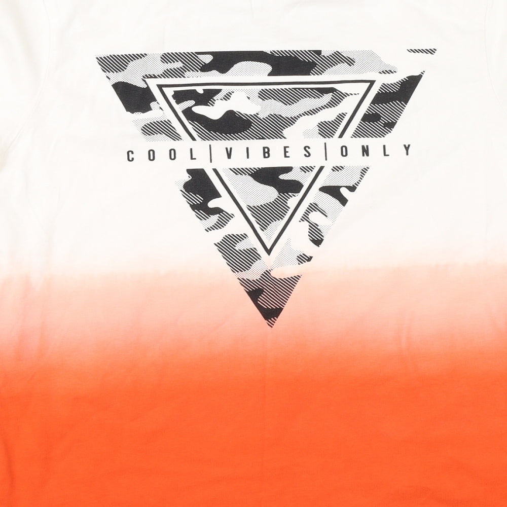 George Boys Red   Basic T-Shirt Size 10-11 Years  - graphic