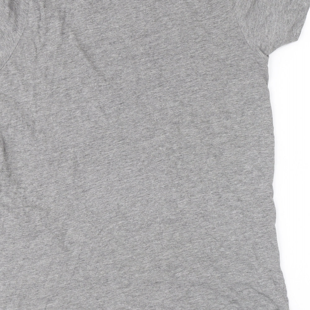 JACK & JONES Mens Grey    T-Shirt Size S  - graphic