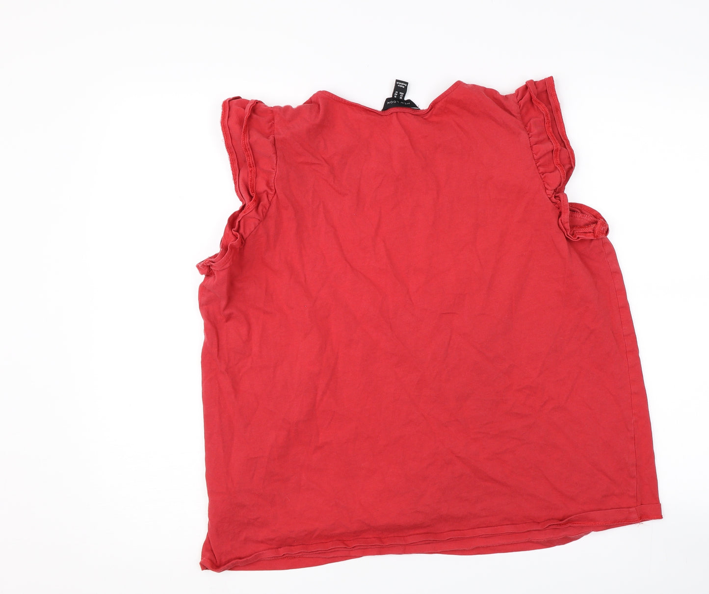 New Look Womens Red   Basic T-Shirt Size 18