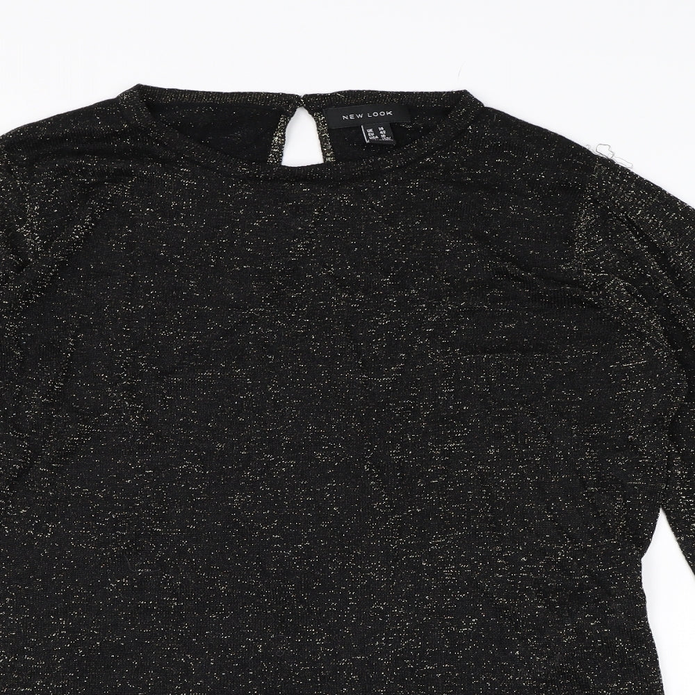 New Look Womens Black   Basic T-Shirt Size 14