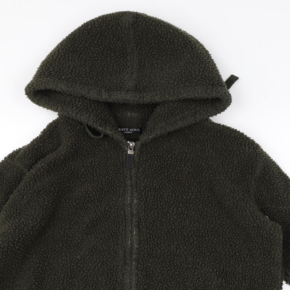 Brave Soul Womens Grey  Fleece Jacket  Size S