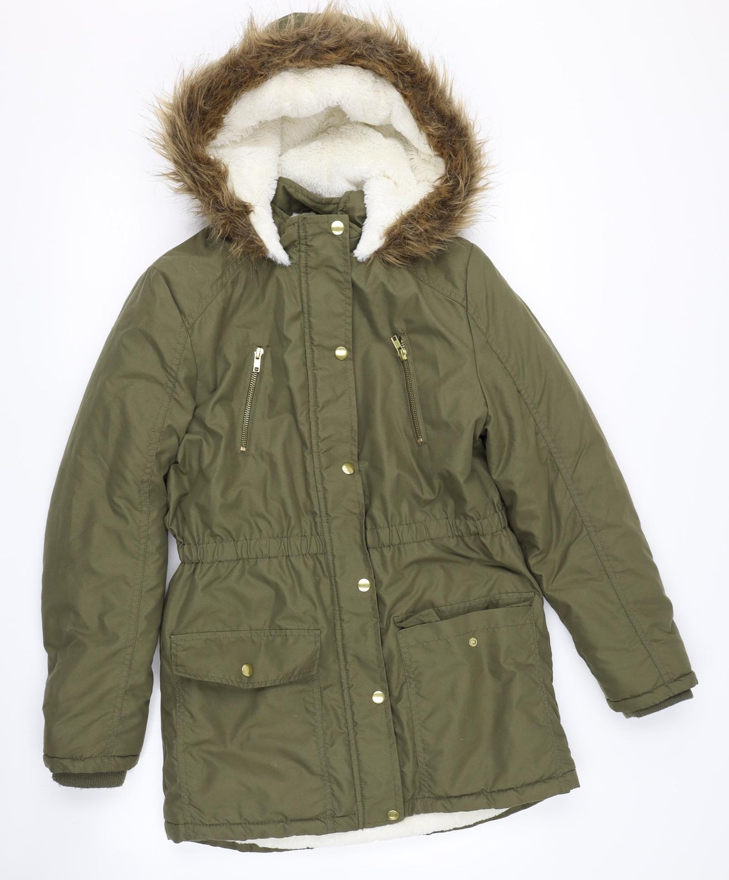 George Girls Green   Trench Coat Coat Size 12-13 Years
