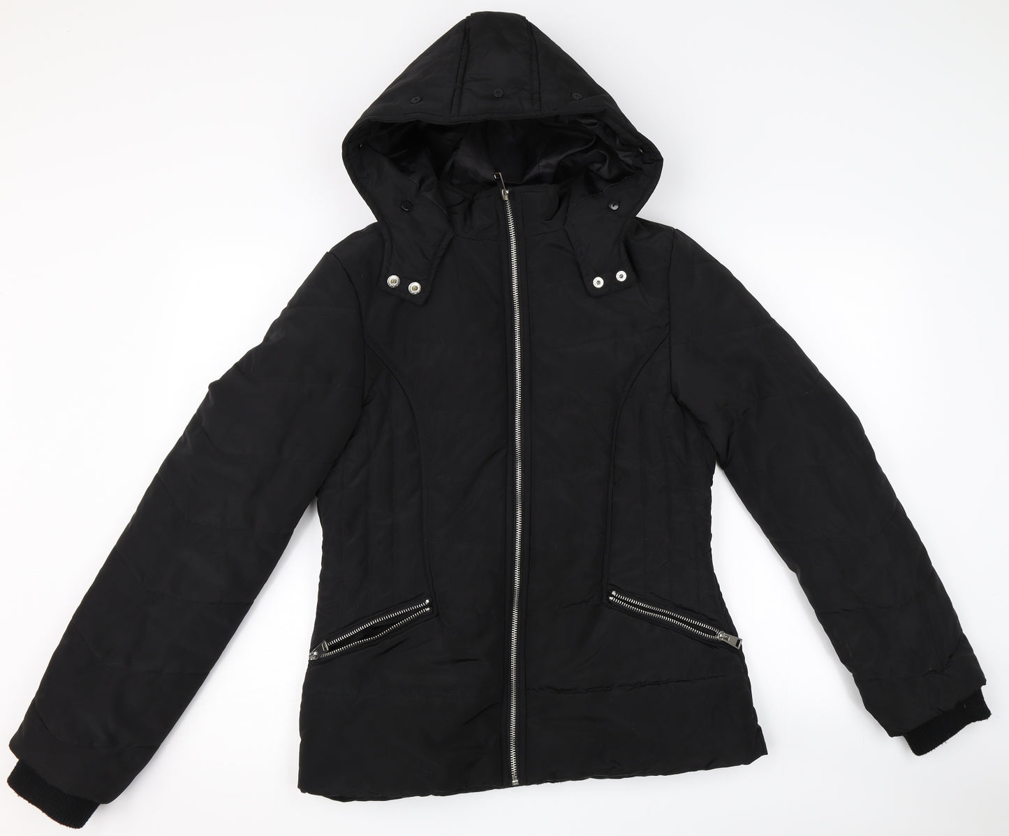 New Look Girls Black   Puffer Jacket Coat Size 14-15 Years