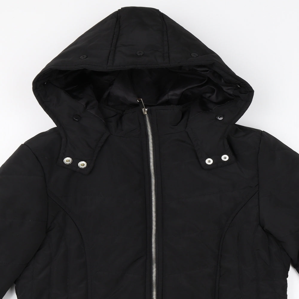 New Look Girls Black   Puffer Jacket Coat Size 14-15 Years