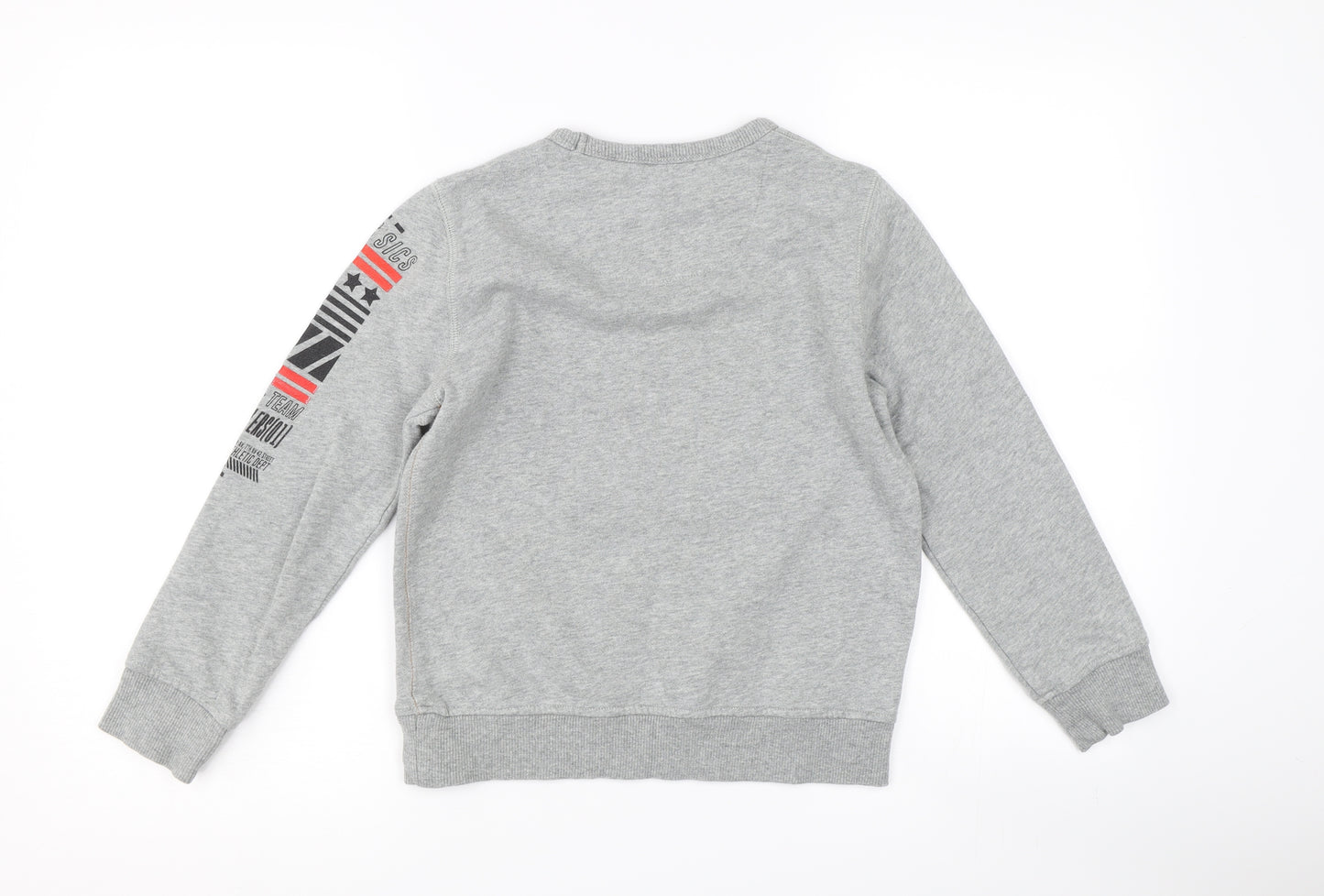 NEXT Boys Grey   Pullover Sweatshirt Size 8 Years  - graphic