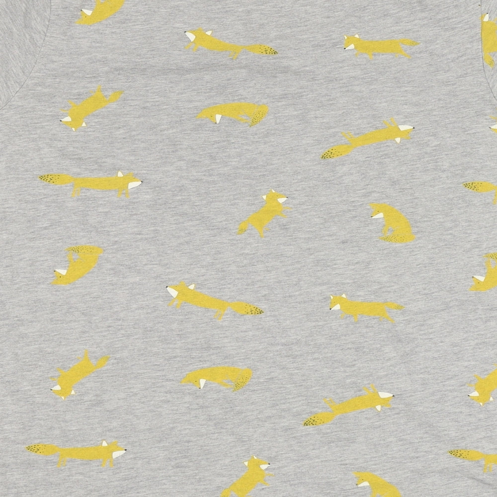 NEXT Womens Grey   Basic T-Shirt Size M  - fox