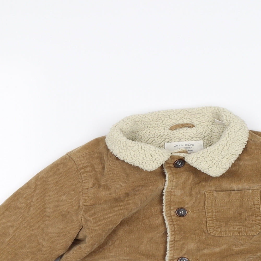 Zara Boys Brown  Corduroy Jacket  Size 2-3 Years