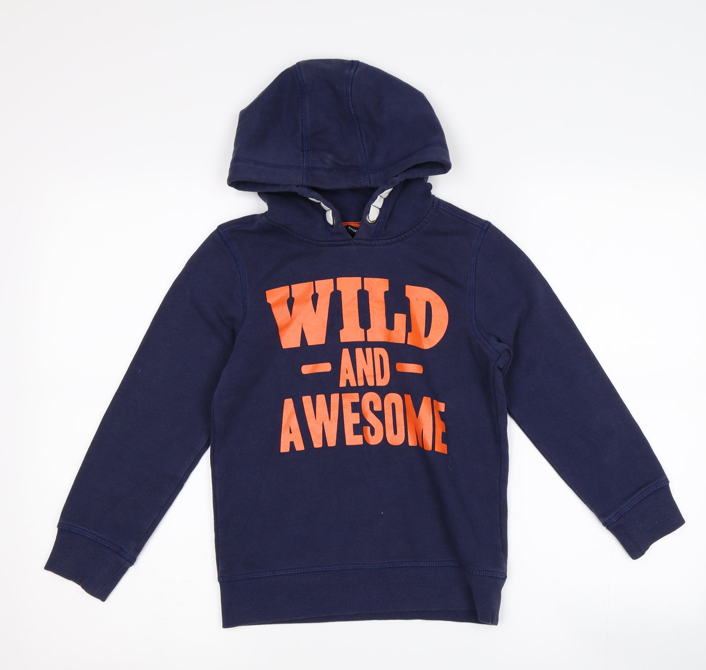 George Boys Blue   Pullover Hoodie Size 7-8 Years  - slogan