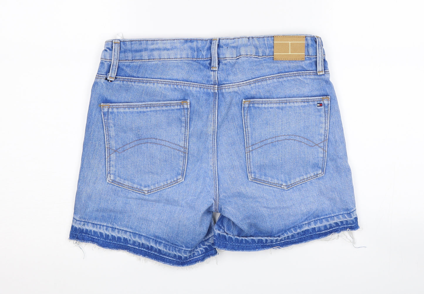 Tommy Hilfiger Girls Blue  Denim Cut-Off Shorts Size 16 Years