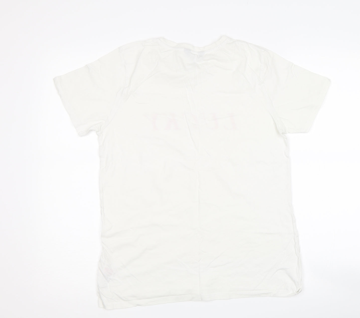 New Look Womens White   Basic T-Shirt Size 12  - lucky