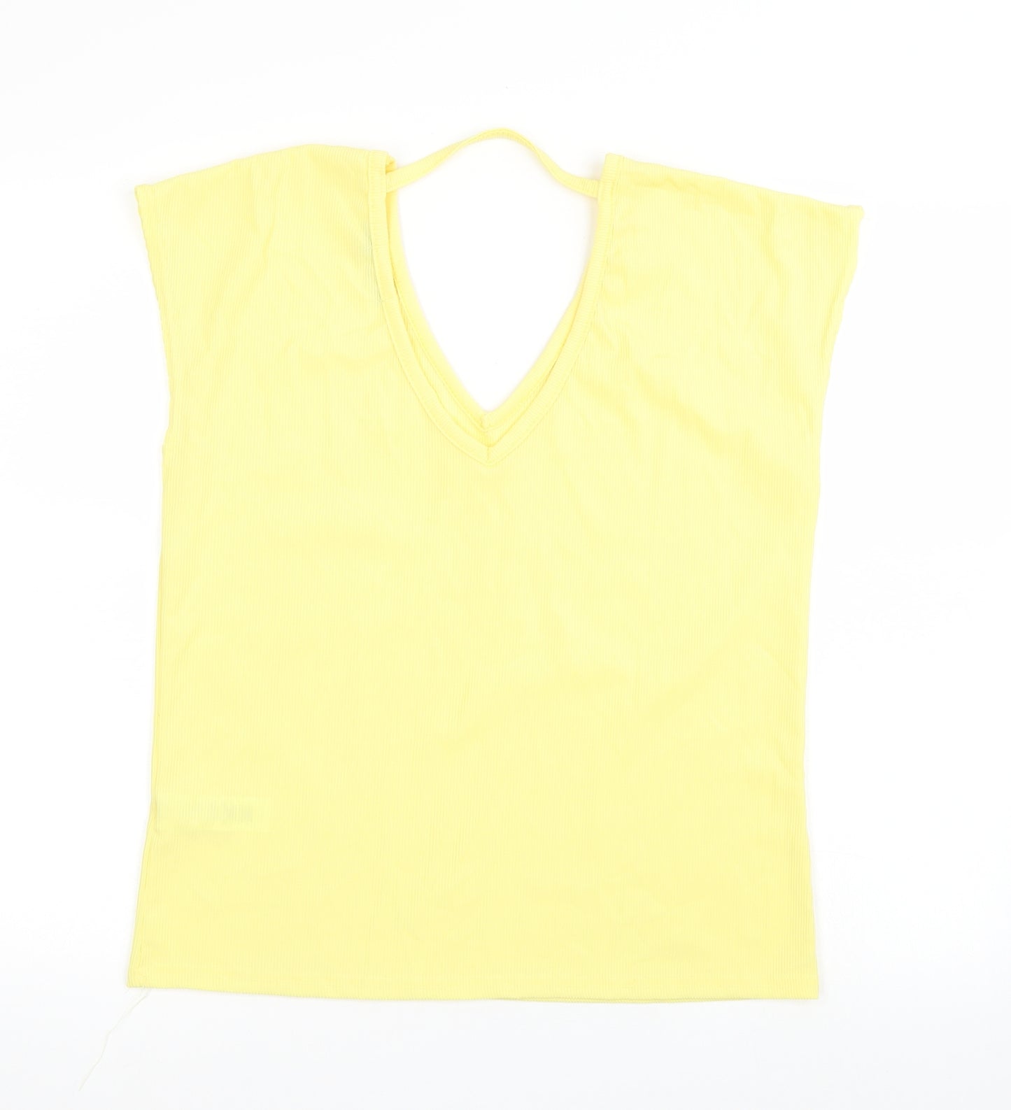 Boohoo Womens Yellow   Basic T-Shirt Size 14