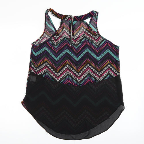 Select Womens Multicoloured Geometric  Basic Tank Size 12