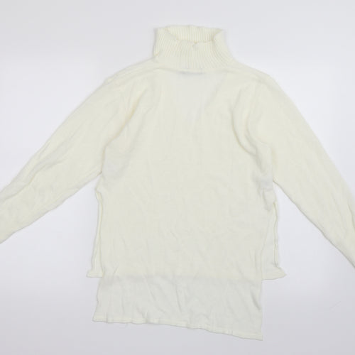 Boohoo Womens White   Pullover Jumper Size M