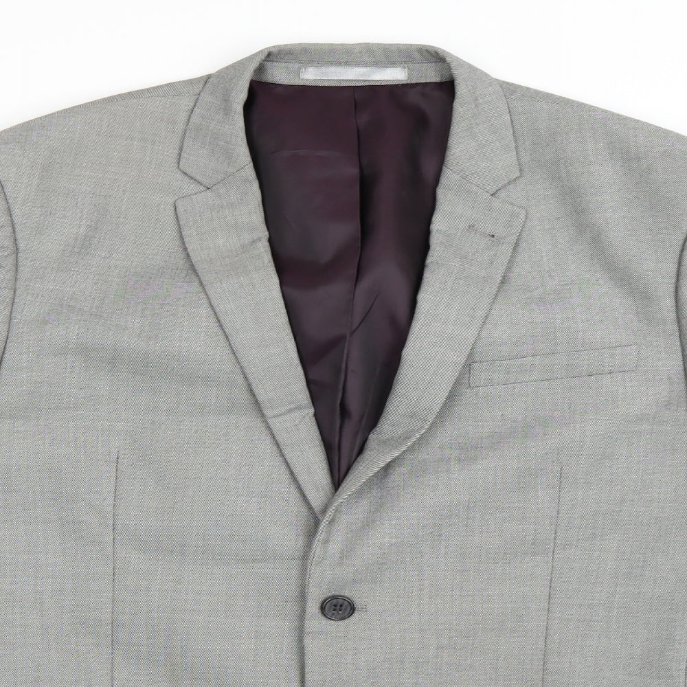 Cedar Wood State Mens Grey   Jacket Blazer Size 42
