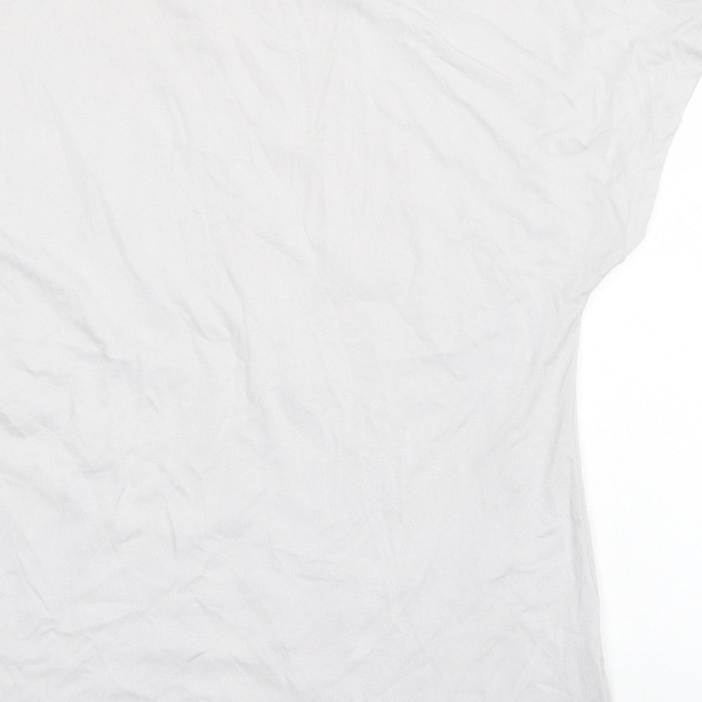 RJR.John Rocha Womens Grey Floral  Basic T-Shirt Size 10