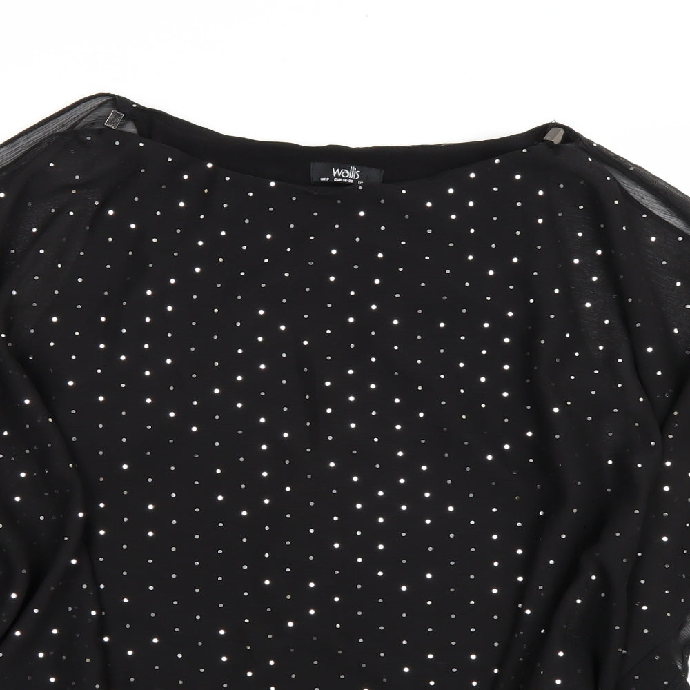 Wallis Womens Black   Basic Blouse Size S