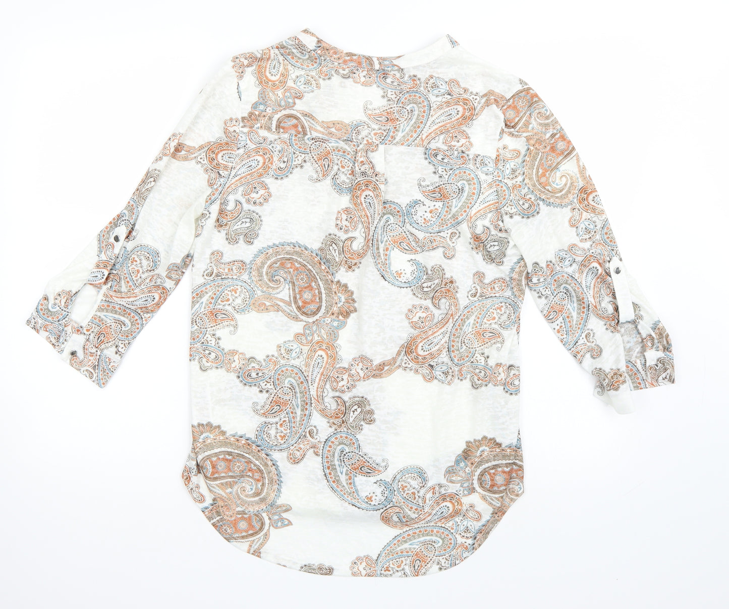 Wallis Womens Multicoloured Paisley  Basic Button-Up Size S