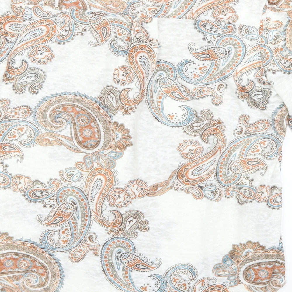 Wallis Womens Multicoloured Paisley  Basic Button-Up Size S