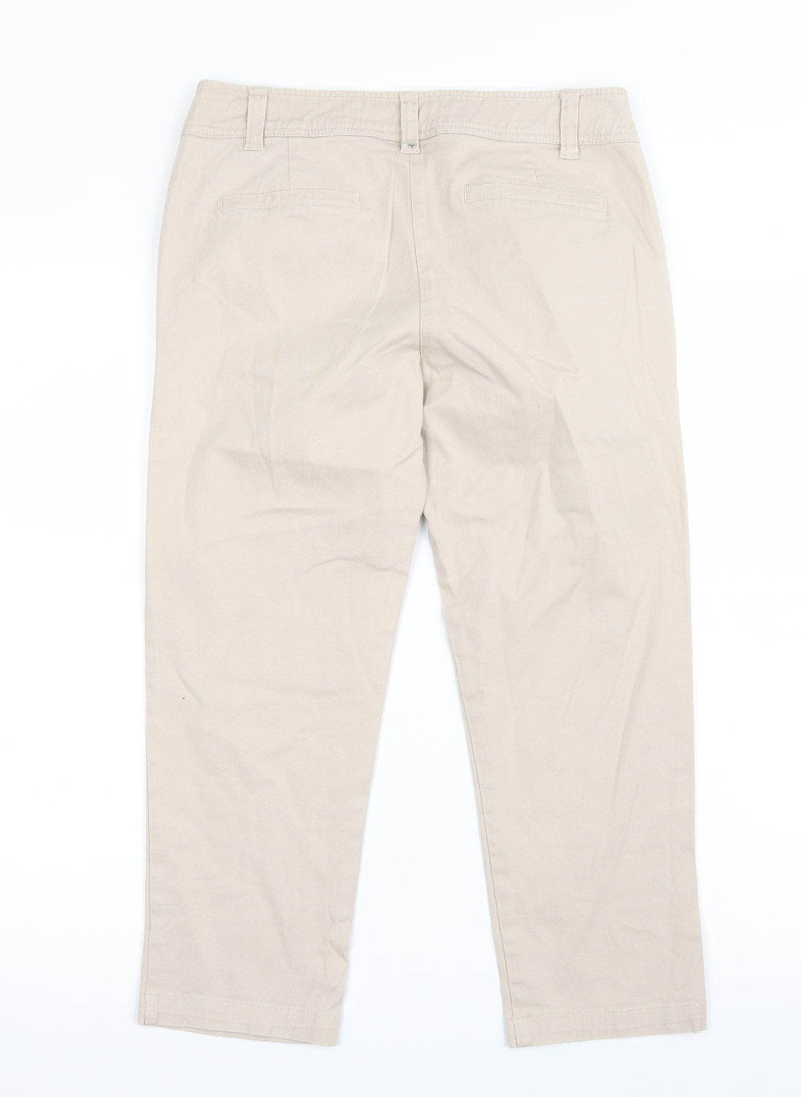 Wallis Womens Beige   Cropped Jeans Size 10 L22 in