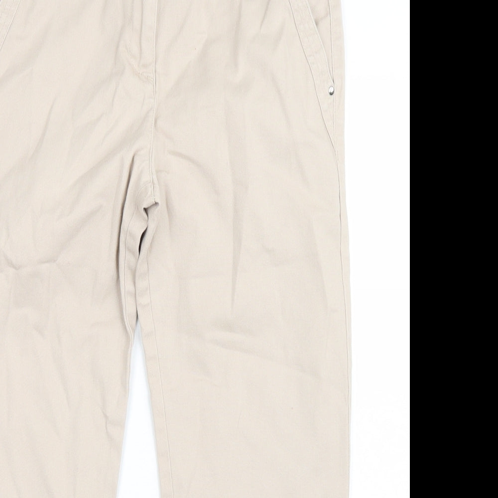 Wallis Womens Beige   Cropped Jeans Size 10 L22 in