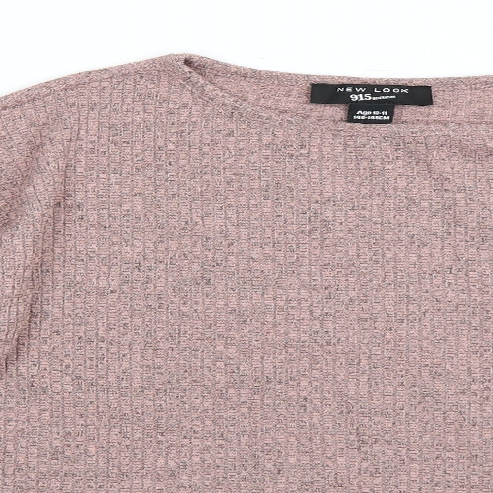 Newlook Girls Pink   Pullover Jumper Size 10-11 Years