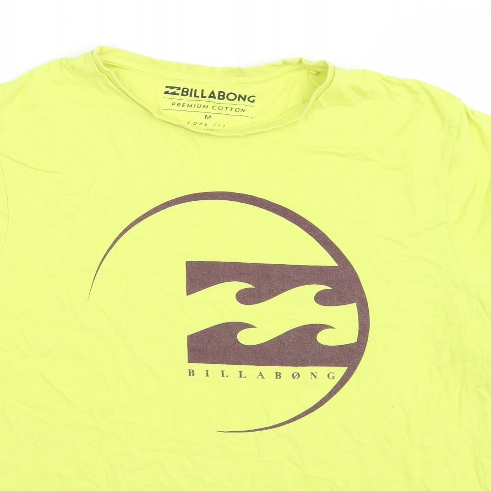 Billabong Mens Green    T-Shirt Size M