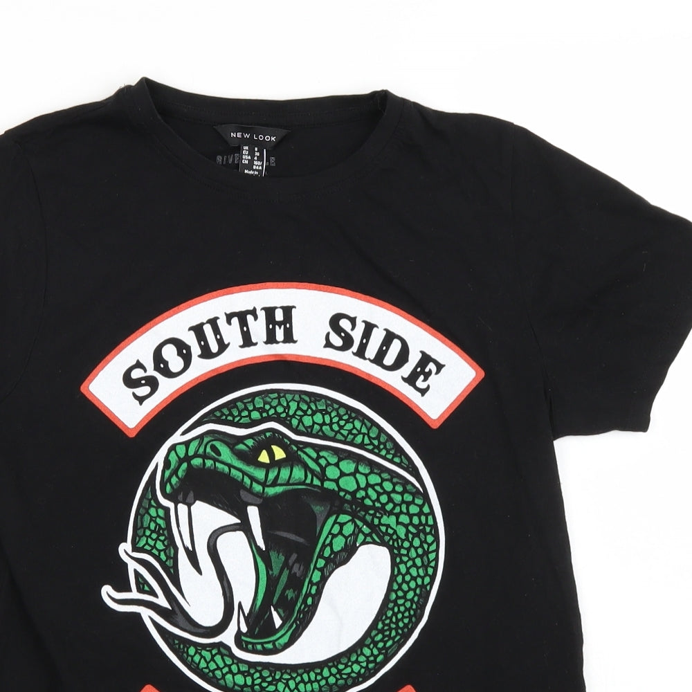 Newlook Womens Black   Basic T-Shirt Size S  - South Side Serpents