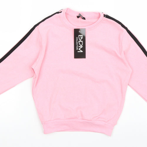 BDM Girls Pink   Pullover Sweatshirt Size M