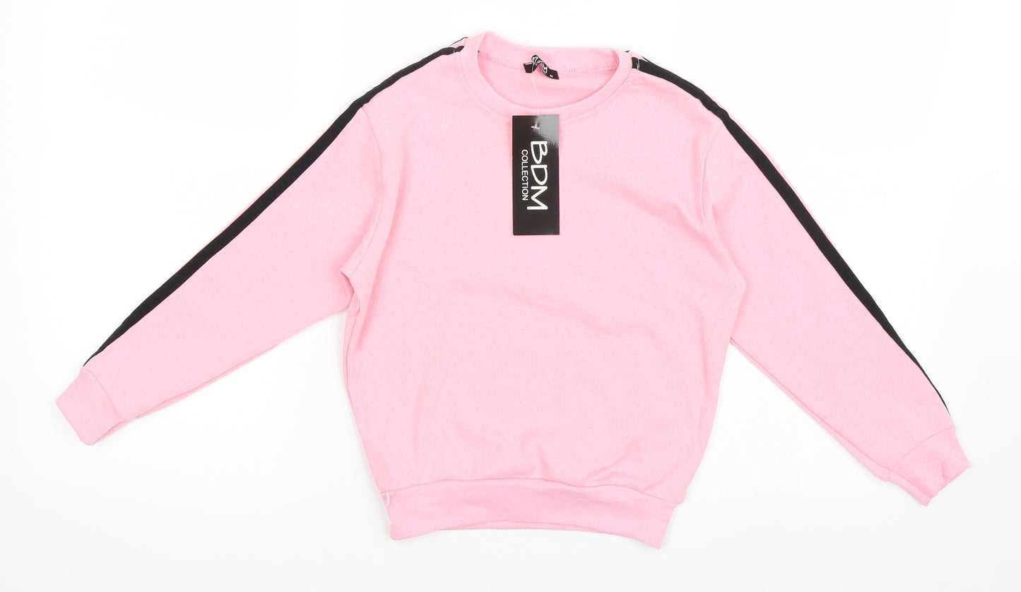 BDM Girls Pink   Pullover Sweatshirt Size M