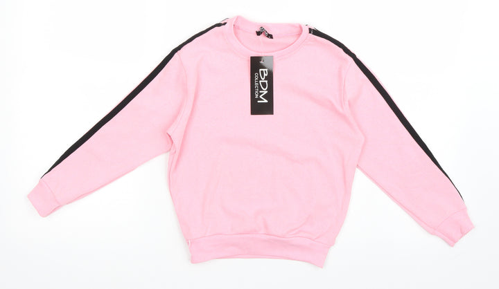 BDM Girls Pink   Pullover Sweatshirt Size M