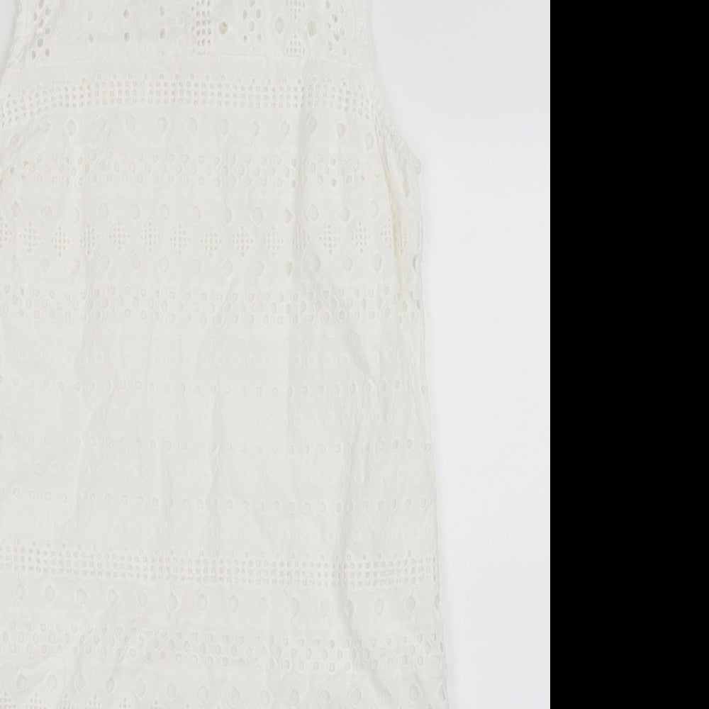 Dorothy Perkins Womens White   Pencil Dress  Size 8