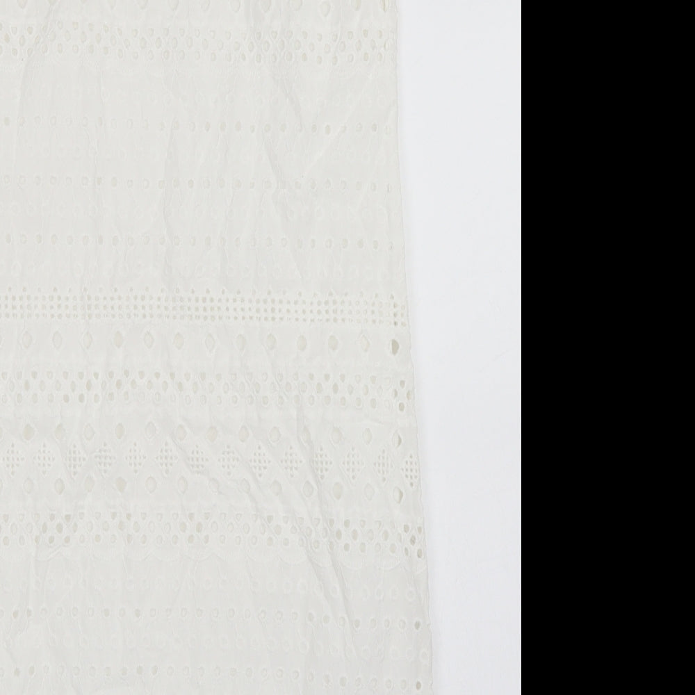 Dorothy Perkins Womens White   Pencil Dress  Size 8