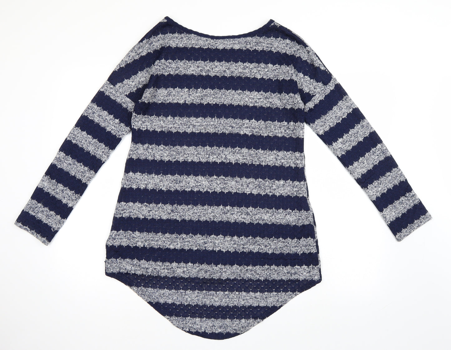 F&F Womens Blue Striped  Pullover Jumper Size 10