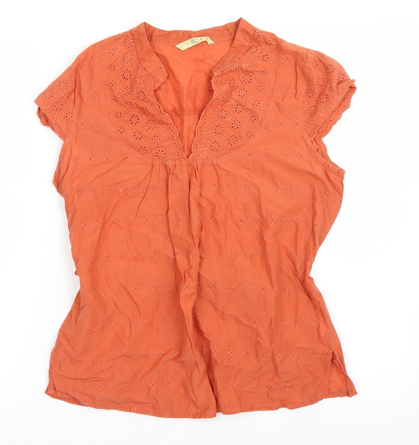 BHS Womens Orange   Basic Blouse Size 10