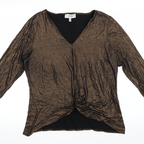 Coast Womens Brown   Basic Blouse Size 18