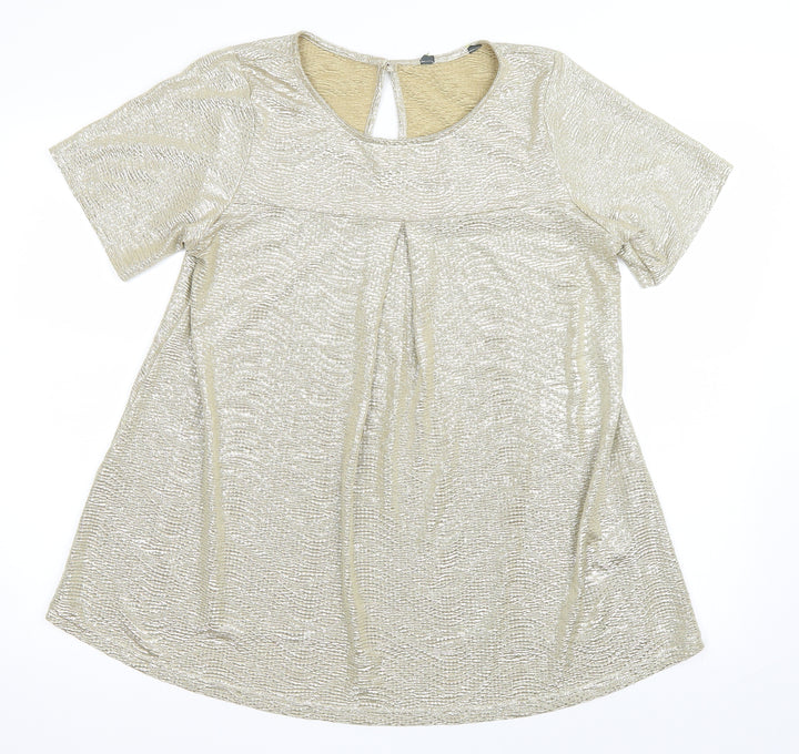 Blooming Marvellous Womens Gold Basic Blouse Size 16