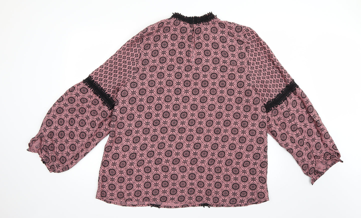 River Island Womens Pink Paisley  Basic Blouse Size 18