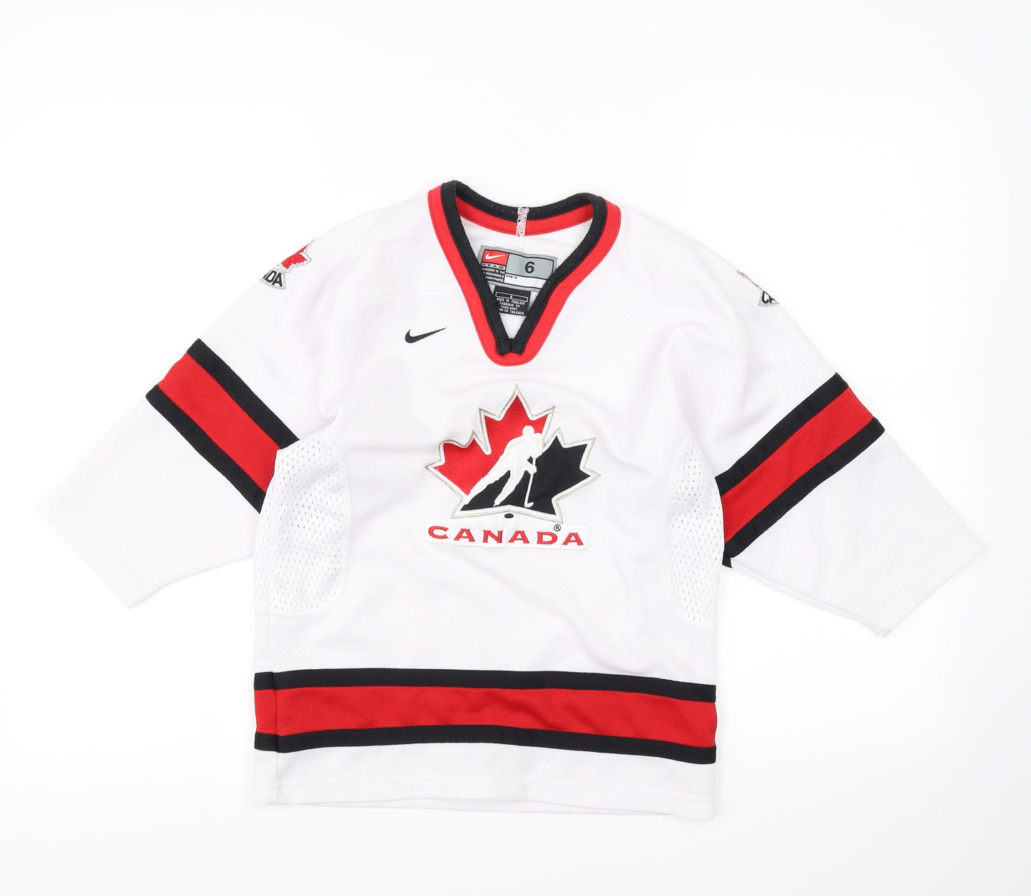 Nike Womens White   Basic T-Shirt Size 6